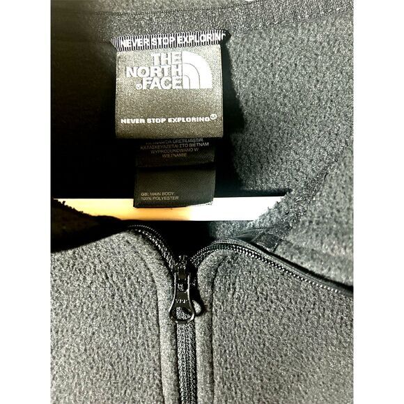 The North Face 1/4 zip Black Pullover Fleece Men's size XL - Picture 5 of 6